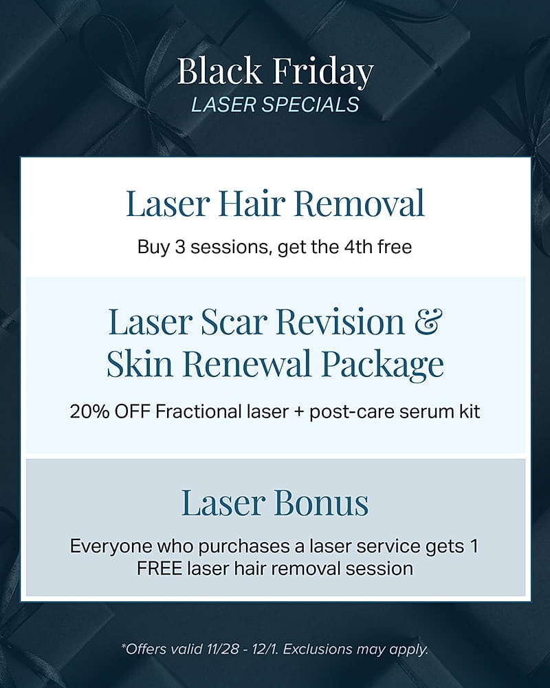 Black Friday laser service specials and promotions.