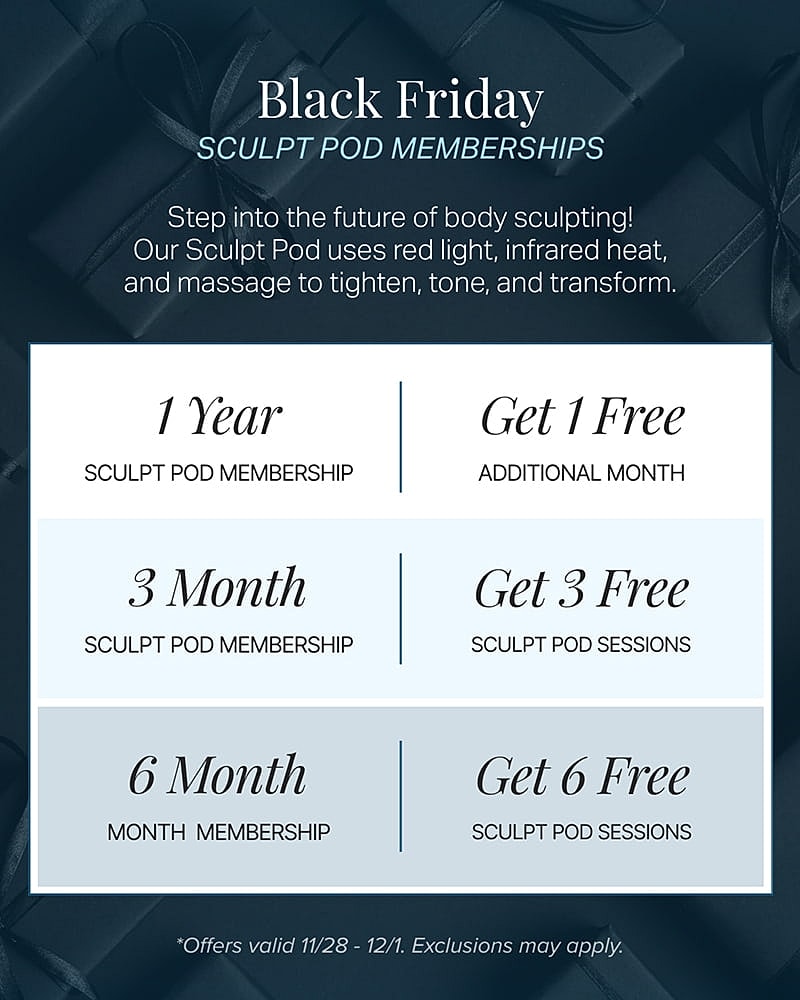 Black Friday Sculpt Pod membership offers and deals